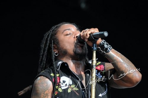 Sevendust at Catch the Fever festival grounds Pryor, OK on May 30, 2010 &mdash; concert photo by Wayne Dennon