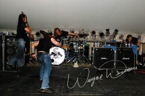 Shinedown at JT Bailey's Evansville, IN on June 16, 2004 &mdash; concert photo by Wayne Dennon