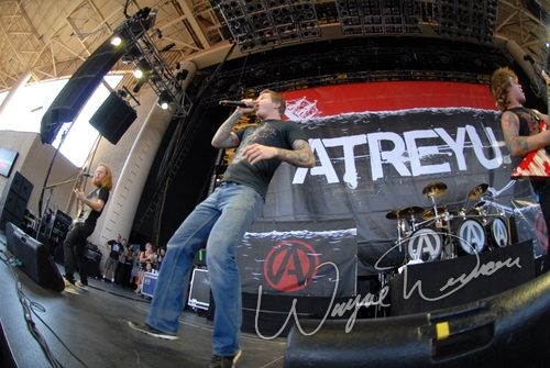 Atreyu at Verizon Wireless Music Center Noblesville, IN on August 10, 2007 &mdash; concert photo by Wayne Dennon