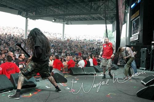 Superjoint Ritual at DTE Energy Music Theatre Clarkston, MI on August 17, 2004 &mdash; concert photo by Wayne Dennon