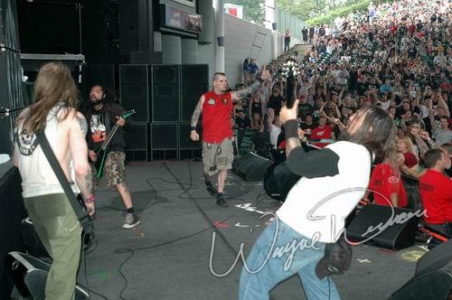 Superjoint Ritual at DTE Energy Music Theatre Clarkston, MI on August 17, 2004 &mdash; concert photo by Wayne Dennon