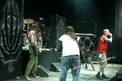 Superjoint Ritual at DTE Energy Music Theatre Clarkston, MI on August 17, 2004 &mdash; concert photo by Wayne Dennon