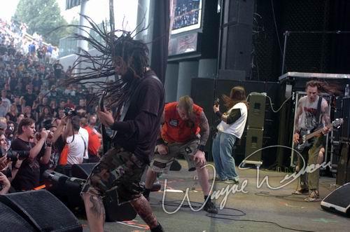 Superjoint Ritual at DTE Energy Music Theatre Clarkston, MI on August 17, 2004 &mdash; concert photo by Wayne Dennon