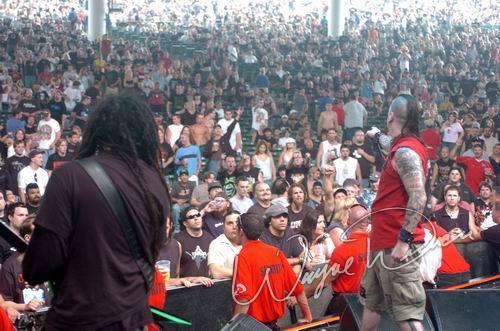 Superjoint Ritual at DTE Energy Music Theatre Clarkston, MI on August 17, 2004 &mdash; concert photo by Wayne Dennon