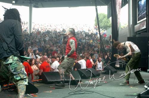 Superjoint Ritual at DTE Energy Music Theatre Clarkston, MI on August 17, 2004 &mdash; concert photo by Wayne Dennon