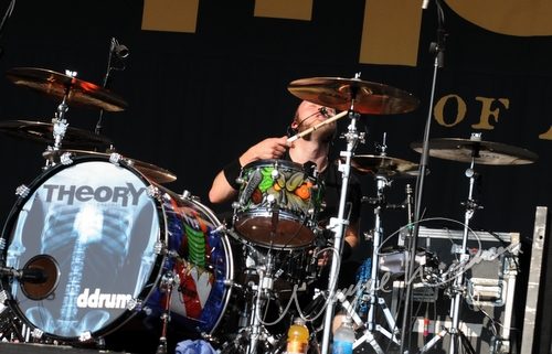 Theory Of A Dead Man at Catch the Fever festival grounds Pryor, OK on May 30, 2010 &mdash; concert photo by Wayne Dennon