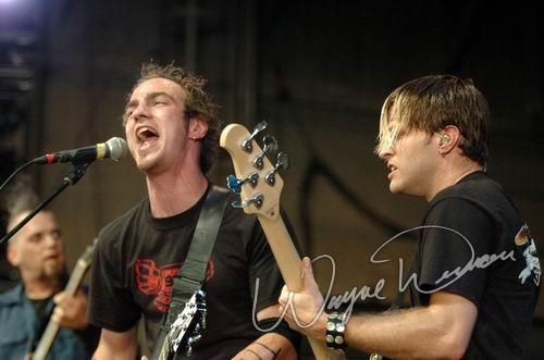 Three Days Grace at Riverbend Music Center Cincinnati, OH on July 7, 2004 &mdash; concert photo by Wayne Dennon