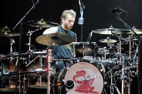 Three Days Grace at Catch the Fever festival grounds Pryor, OK on May 28, 2010 &mdash; concert photo by Wayne Dennon