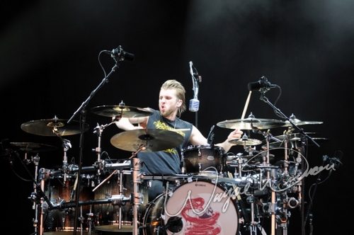 Three Days Grace at Catch the Fever festival grounds Pryor, OK on May 28, 2010 &mdash; concert photo by Wayne Dennon