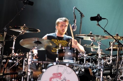 Three Days Grace at Catch the Fever festival grounds Pryor, OK on May 28, 2010 &mdash; concert photo by Wayne Dennon