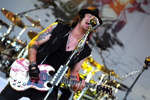 Three Days Grace at Catch the Fever festival grounds Pryor, OK on May 28, 2010 &mdash; concert photo by Wayne Dennon