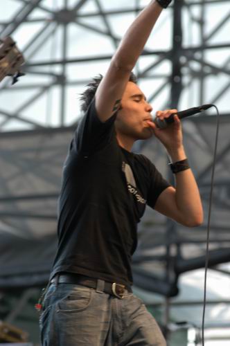 Trapt at Tower City Ampitheater Cleveland, OH on June 1, 2003 &mdash; concert photo by Wayne Dennon