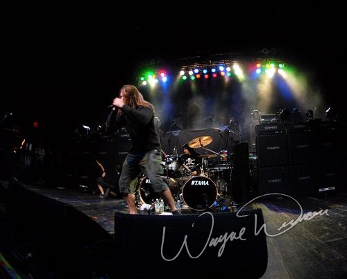 Unearth at Lifestyle Communities Pavilion Columbus, OH on February 12, 2007 &mdash; concert photo by Wayne Dennon