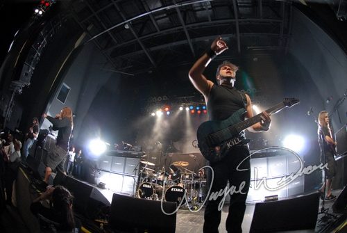 Unearth at Lifestyle Communities Pavilion Columbus, OH on February 12, 2007 &mdash; concert photo by Wayne Dennon