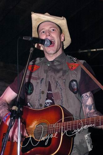 Hank Williams III at Top Cats Cincinnati, OH on June 11, 2004 &mdash; concert photo by Wayne Dennon