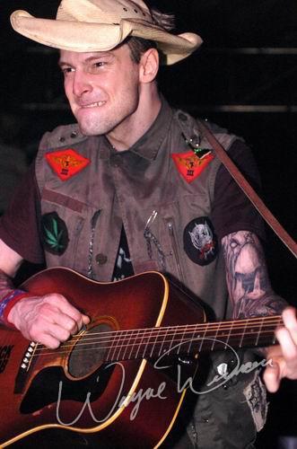 Hank Williams III at Top Cats Cincinnati, OH on June 11, 2004 &mdash; concert photo by Wayne Dennon