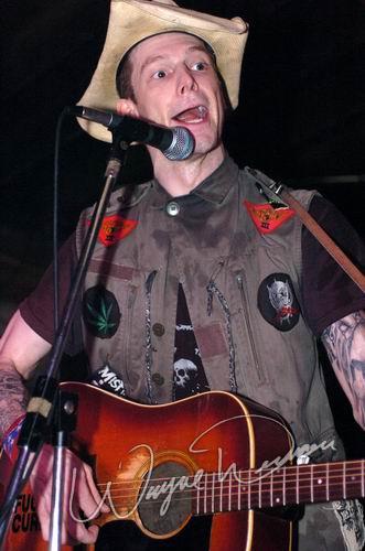 Hank Williams III at Top Cats Cincinnati, OH on June 11, 2004 &mdash; concert photo by Wayne Dennon
