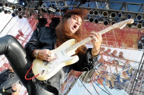 Yngwie Malmsteen at Rock the Bayou grounds Houston, TX on August 31, 2008 &mdash; concert photo by Wayne Dennon