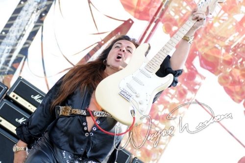 Yngwie Malmsteen at Rock the Bayou grounds Houston, TX on August 31, 2008 &mdash; concert photo by Wayne Dennon
