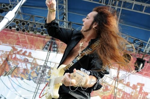 Yngwie Malmsteen at Rock the Bayou grounds Houston, TX on August 31, 2008 &mdash; concert photo by Wayne Dennon