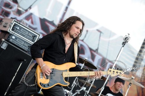 Yngwie Malmsteen at Rock the Bayou grounds Houston, TX on August 31, 2008 &mdash; concert photo by Wayne Dennon