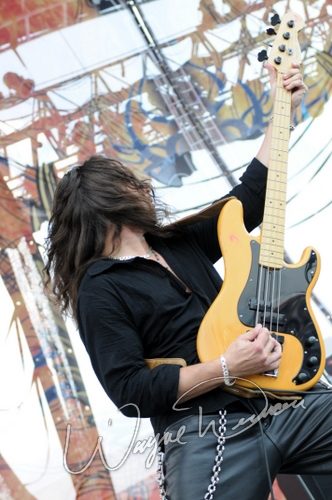 Yngwie Malmsteen at Rock the Bayou grounds Houston, TX on August 31, 2008 &mdash; concert photo by Wayne Dennon