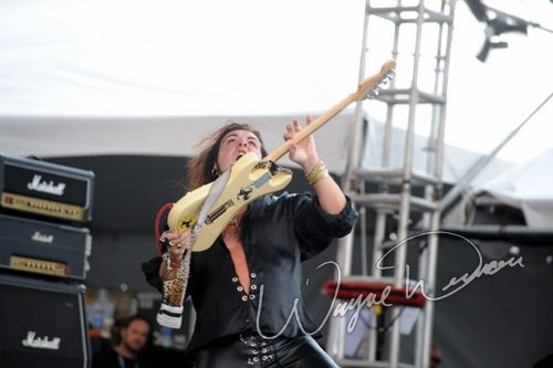 Yngwie Malmsteen at Rock the Bayou grounds Houston, TX on August 31, 2008 &mdash; concert photo by Wayne Dennon