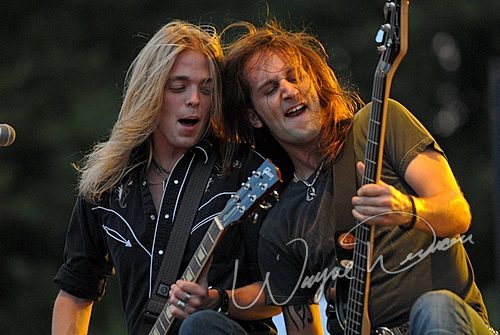 Black Stone Cherry at Aces & Eights Harley Davidson Mason, OH on September 22, 2007 &mdash; concert photo by Wayne Dennon
