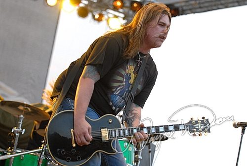 Black Stone Cherry at Aces & Eights Harley Davidson Mason, OH on September 22, 2007 &mdash; concert photo by Wayne Dennon