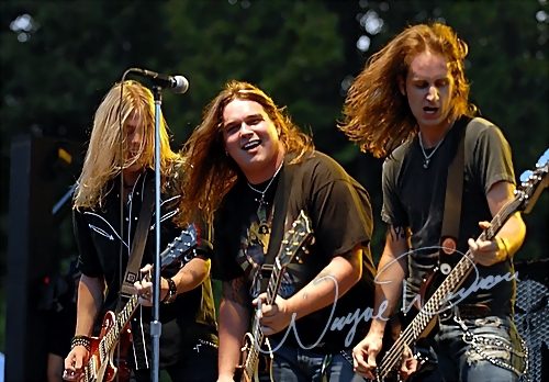 Black Stone Cherry at Aces & Eights Harley Davidson Mason, OH on September 22, 2007 &mdash; concert photo by Wayne Dennon
