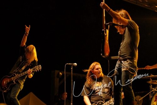 Black Stone Cherry at Aces & Eights Harley Davidson Mason, OH on September 22, 2007 &mdash; concert photo by Wayne Dennon