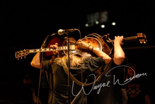 Black Stone Cherry at Aces & Eights Harley Davidson Mason, OH on September 22, 2007 &mdash; concert photo by Wayne Dennon