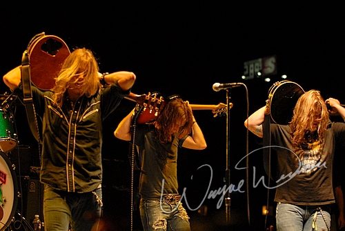 Black Stone Cherry at Aces & Eights Harley Davidson Mason, OH on September 22, 2007 &mdash; concert photo by Wayne Dennon