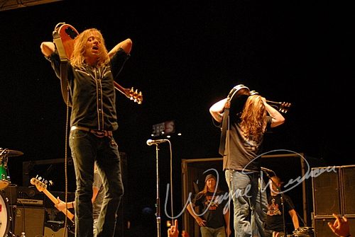 Black Stone Cherry at Aces & Eights Harley Davidson Mason, OH on September 22, 2007 &mdash; concert photo by Wayne Dennon