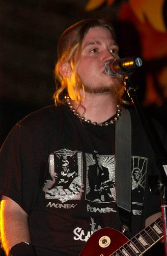 Bobaflex at Woodshock Music Festival Bellefontaine, OH on August 9, 2003 &mdash; concert photo by Wayne Dennon