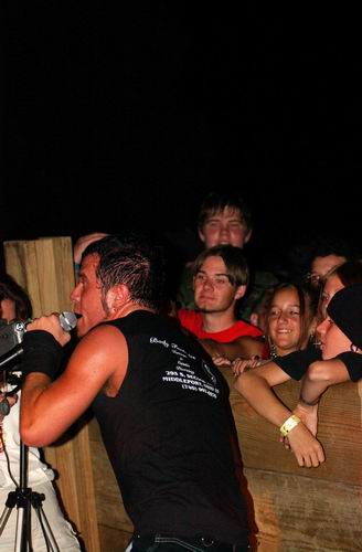 Bobaflex at Woodshock Music Festival Bellefontaine, OH on August 9, 2003 &mdash; concert photo by Wayne Dennon