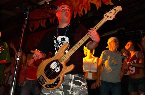 Bobaflex at Woodshock Music Festival Bellefontaine, OH on August 9, 2003 &mdash; concert photo by Wayne Dennon