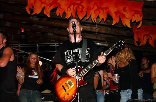 Bobaflex at Woodshock Music Festival Bellefontaine, OH on August 9, 2003 &mdash; concert photo by Wayne Dennon