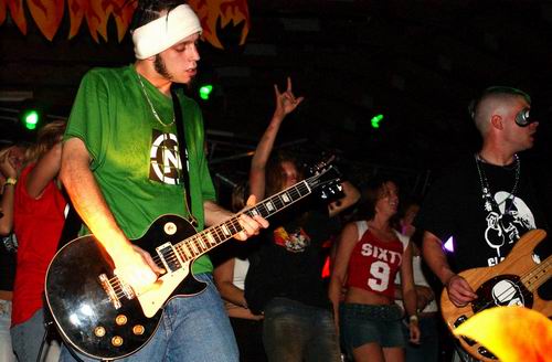 Bobaflex at Woodshock Music Festival Bellefontaine, OH on August 9, 2003 &mdash; concert photo by Wayne Dennon