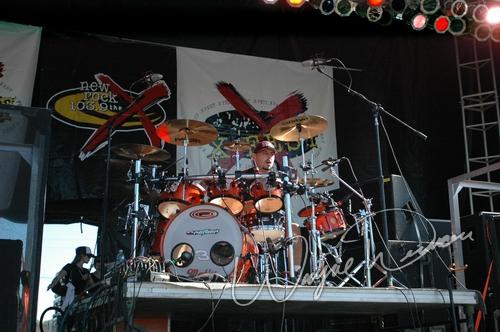 Breaking Benjamin at X-Fest Dayton, OH on September 19, 2004 &mdash; concert photo by Wayne Dennon