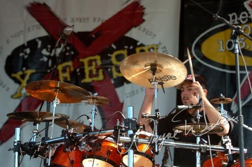 Breaking Benjamin at X-Fest Dayton, OH on September 19, 2004 &mdash; concert photo by Wayne Dennon