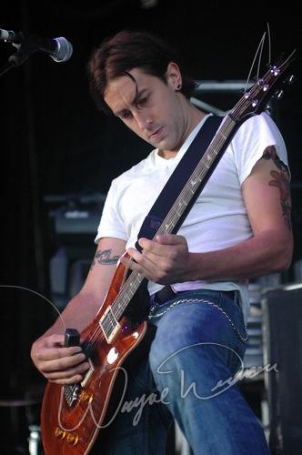 Breaking Benjamin at Germain Amphitheater Columbus, OH on July 23, 2005 &mdash; concert photo by Wayne Dennon