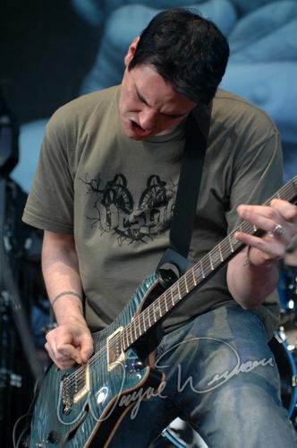 Breaking Benjamin at Germain Amphitheater Columbus, OH on July 23, 2005 &mdash; concert photo by Wayne Dennon