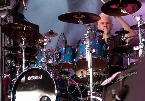 Breaking Benjamin at Germain Amphitheater Columbus, OH on July 23, 2005 &mdash; concert photo by Wayne Dennon