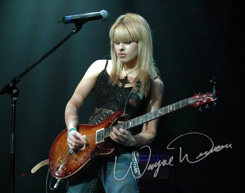 Orianthi at NAMM Show 2006 Anaheim, CA on January 20, 2006 &mdash; concert photo by Wayne Dennon