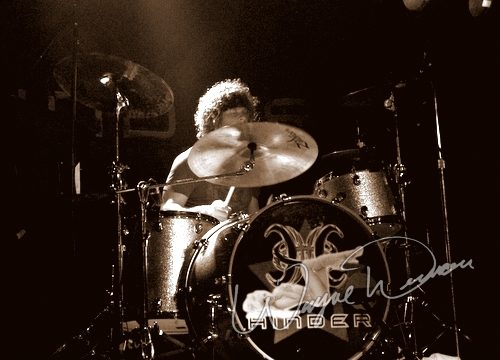 Hinder at Jillian's Louisville, KY on February 18, 2006 &mdash; concert photo by Wayne Dennon