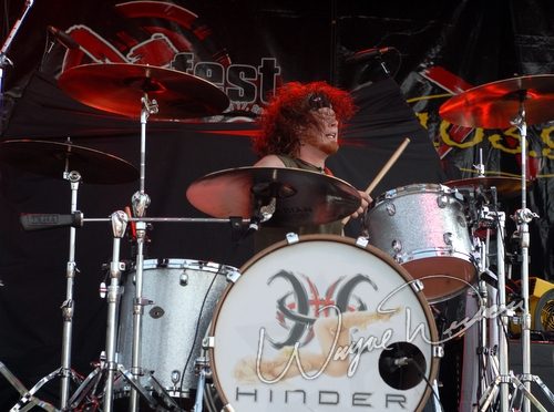 Hinder at Montgomery Co. Fairgrounds Dayton, OH on September 17, 2006 &mdash; concert photo by Wayne Dennon