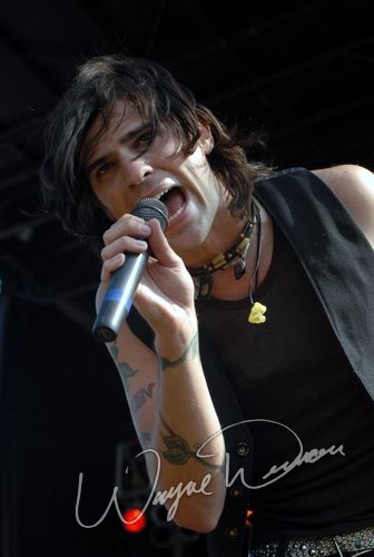 Hinder at Montgomery Co. Fairgrounds Dayton, OH on September 17, 2006 &mdash; concert photo by Wayne Dennon