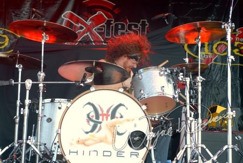 Hinder at Montgomery Co. Fairgrounds Dayton, OH on September 17, 2006 &mdash; concert photo by Wayne Dennon