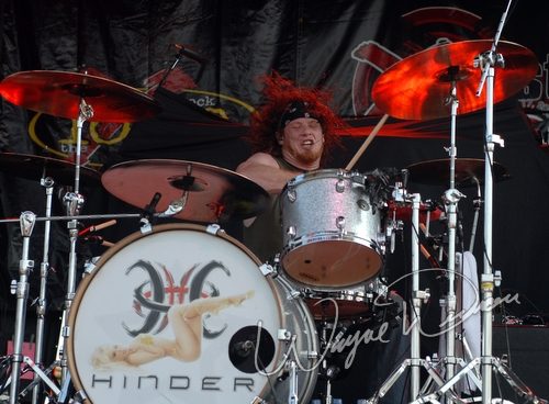 Hinder at Montgomery Co. Fairgrounds Dayton, OH on September 17, 2006 &mdash; concert photo by Wayne Dennon